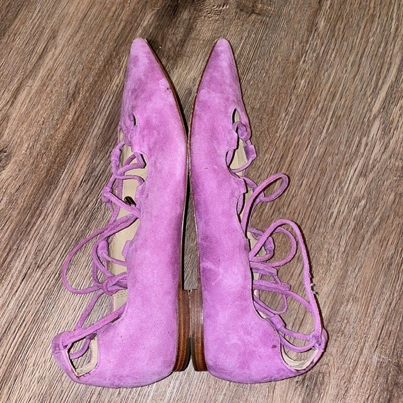 Coach Pointed Toe Flats with Lace Up size - 7.5B - Picture 5 of 5